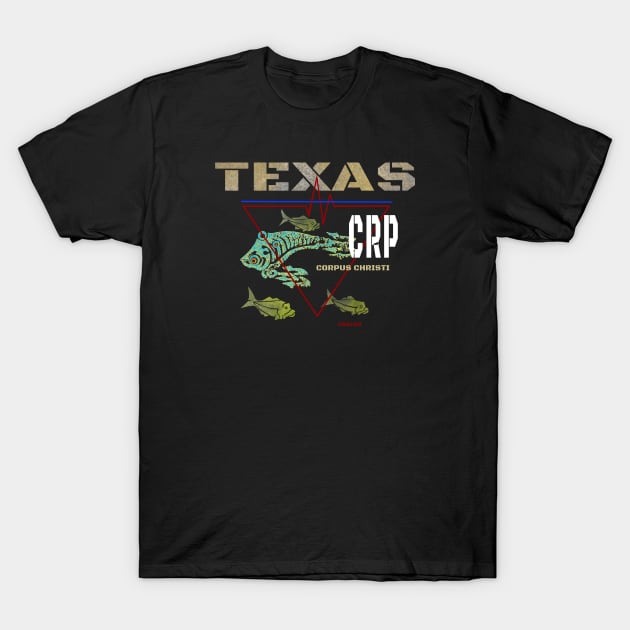 Corpus Christi Texas, Lone Star Beaches T-Shirt by The Witness